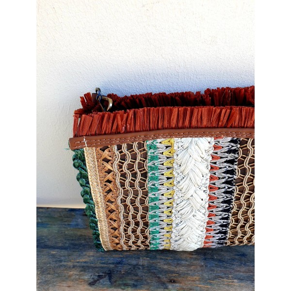 Exquisite J šiaudinė rankinė 